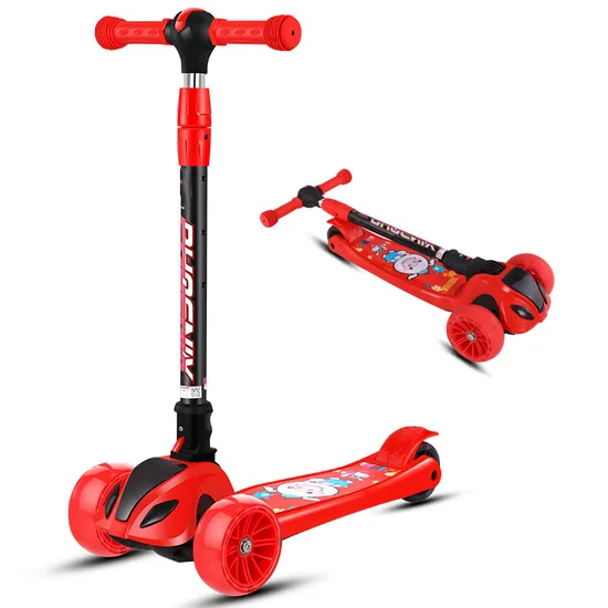 Rett Brand Wholesale 3 Rodas Piscando Scooter Infantil Dobrável Altura Ajustável Patinete Infantil