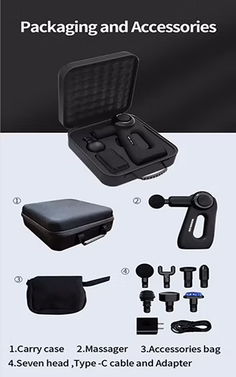 Pistola de massagem de corpo inteiro fitness